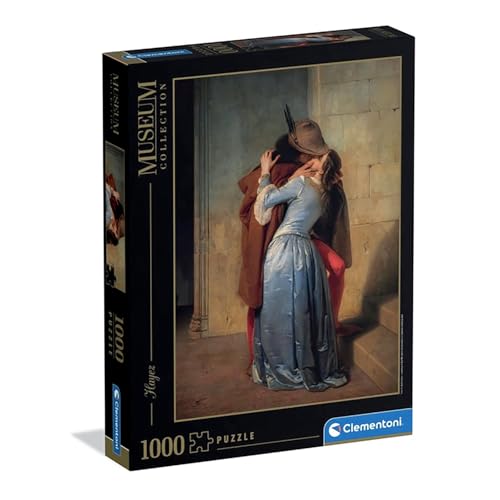 Clementoni - Puzzle 1000 Teile Kunst für Erwachsene und Jungen, Museum Collection, Thema Kuss von Hayez, Geschenkidee für Damen und Herren, Made in Italy, 70 x 50 cm, 39994 Clementoni - Puzzle 1000 Teile Kunst für Erwachsene und Jungen, Museum Collection, Thema Kuss von Hayez, Geschenkidee für Damen und Herren, Made in Italy, 70 x 50 cm, 39994 von Clementoni