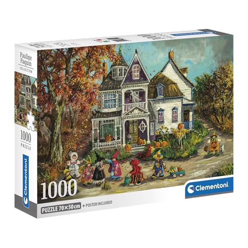 Clementoni - Puzzle 1000 Teile - Pauline Paquin Collection - Das Spukhaus - Poster enthalten - Endgröße 70 x 50 cm - Kompakte Box - ab 14 Jahren bis Erwachsene - 83014 Clementoni - Puzzle 1000 Teile - Pauline Paquin Collection - Das Spukhaus - Poster enthalten - Endgröße 70 x 50 cm - Kompakte Box - ab 14 Jahren bis Erwachsene - 83014 von Clementoni