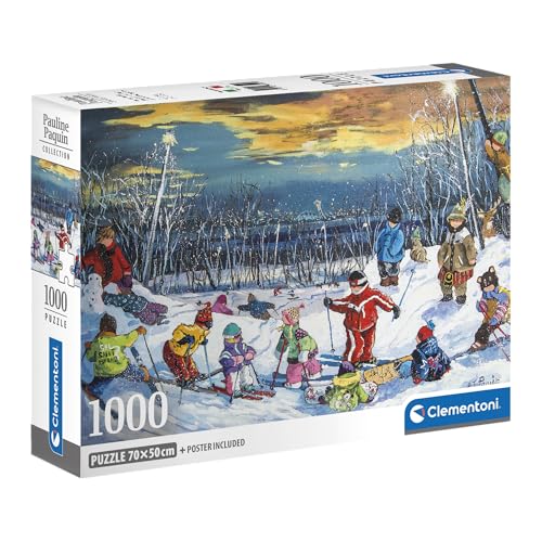 Clementoni - Puzzle 1000 Teile - Pauline Paquin Collection - Let's Go Skiing Together - Poster enthalten - Endgröße 70 x 50 cm - Kompakte Box - ab 14 Jahren bis Erwachsene - 83012 Clementoni - Puzzle 1000 Teile - Pauline Paquin Collection - Let's Go Skiing Together - Poster enthalten - Endgröße 70 x 50 cm - Kompakte Box - ab 14 Jahren bis Erwachsene - 83012 von Clementoni