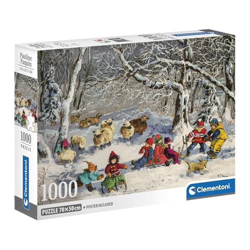 Clementoni - Puzzle 1000 Teile - Pauline Paquin Collection - Our Friends The Sheep - Poster enthalten - Endgröße 70 x 50 cm - Kompakte Box - ab 14 Jahren bis Erwachsene - 83013 von Clementoni