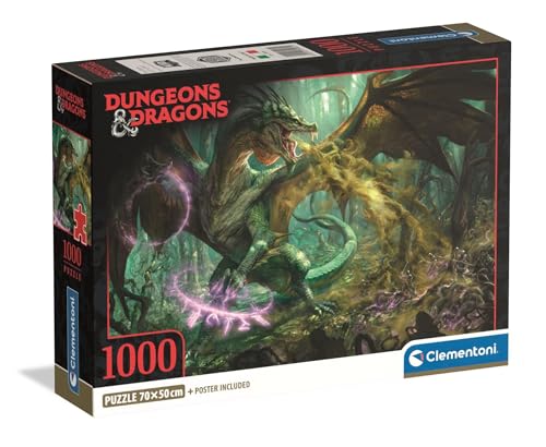 Clementoni - Puzzle 1000 Teile für Erwachsene und Jungen, Special Series, RPG Dungeons & Dragons, mit Poster, Compact Box, Geschenkidee für Damen und Herren, Made in Italy, 70 x 50 cm, 39961 Clementoni - Puzzle 1000 Teile für Erwachsene und Jungen, Special Series, RPG Dungeons & Dragons, mit Poster, Compact Box, Geschenkidee für Damen und Herren, Made in Italy, 70 x 50 cm, 39961 von Clementoni