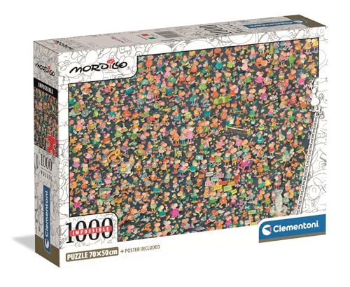Clementoni - Puzzle 1000 Teile für Erwachsene und Jungen, Thema Mordillo Impossible, Compact Box mit Poster, Geschenkidee für Damen und Herren, Made in Italy, 70 x 50 cm, 39992 Clementoni - Puzzle 1000 Teile für Erwachsene und Jungen, Thema Mordillo Impossible, Compact Box mit Poster, Geschenkidee für Damen und Herren, Made in Italy, 70 x 50 cm, 39992 von Clementoni
