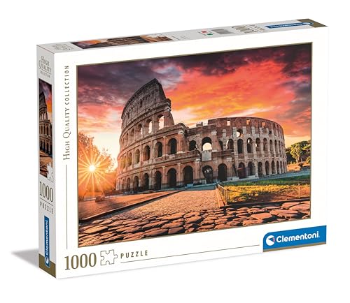 Clementoni 39822 Collection – Roman Sunset – 1000 Teile, Puzzle Rom, horizontal, Spaß für Erwachsene, Made in Italy, Mehrfarbig von Clementoni