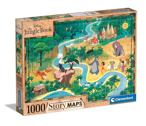 Clementoni 39816 Collection – Disney The Jungle Book – 1000 Teile – Puzzle, horizontal, Spaß für Erwachsene, hergestellt in Italien, Mehrfarbig von Clementoni