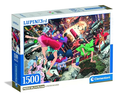 Clementoni Puzzle Lupin III 1500 Stücke, Compact Box - Puzzle für Erwachsene 14-99 Jahre, Geschenk für Mann und Frau, Made in Italy, 31749 Clementoni Puzzle Lupin III 1500 Stücke, Compact Box - Puzzle für Erwachsene 14-99 Jahre, Geschenk für Mann und Frau, Made in Italy, 31749 von Clementoni