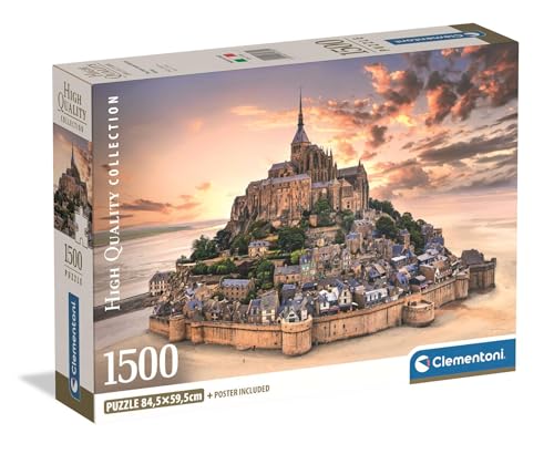 Clementoni Puzzle Collection - The Mont Saint-Michel Rising 1500 Stücke, Compact Box - Puzzle für Erwachsene 14-99 Jahre, Geschenk für Mann und Frau, France, Made in Italy, 31730 Clementoni Puzzle Collection - The Mont Saint-Michel Rising 1500 Stücke, Compact Box - Puzzle für Erwachsene 14-99 Jahre, Geschenk für Mann und Frau, France, Made in Italy, 31730 von Clementoni