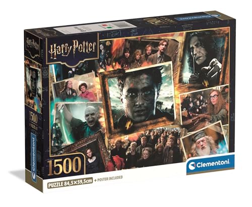 Clementoni - Puzzle 1500 Teile für Erwachsene und Jugendliche, Special Series, Harry Potter, Compact Box mit Poster, Geschenkidee für Damen und Herren, Made in Italy, 59,2 x 84,3 cm, 31763 von Clementoni