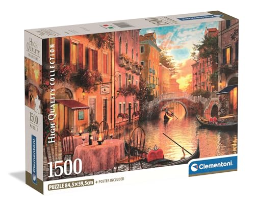 Clementoni Puzzle Collection - Venezia 1500 Stücke, Compact Box - Puzzle für Erwachsene 14-99 Jahre, Geschenk für Mann und Frau, Stadt, Made in Italy, 31743 Clementoni Puzzle Collection - Venezia 1500 Stücke, Compact Box - Puzzle für Erwachsene 14-99 Jahre, Geschenk für Mann und Frau, Stadt, Made in Italy, 31743 von Clementoni