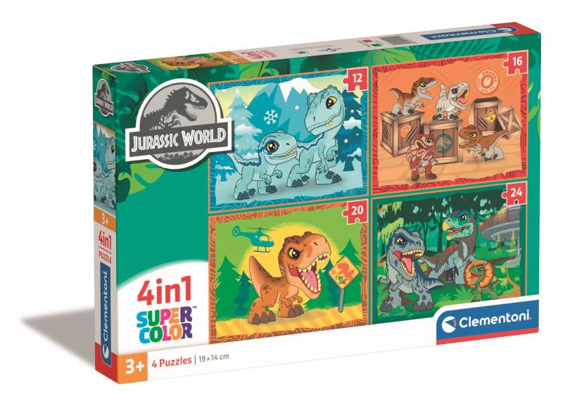 Clementoni Puzzle 4 in 1 - Jurassic World 20 Teile Puzzle Clementoni-21521 von Clementoni