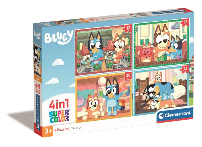 Clementoni Puzzle 4 in 1 - Bluey 20 Teile Puzzle Clementoni-21530 von Clementoni