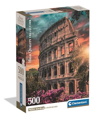 Clementoni - Puzzle 500 Teile für Erwachsene und Jungen, Kollektion, Thema Amphitheater Flavio, mit Poster, kompakte Box, Geschenkidee für Damen und Herren, Made in Italy, 36 x 49 cm, 35588 Clementoni - Puzzle 500 Teile für Erwachsene und Jungen, Kollektion, Thema Amphitheater Flavio, mit Poster, kompakte Box, Geschenkidee für Damen und Herren, Made in Italy, 36 x 49 cm, 35588 von Clementoni