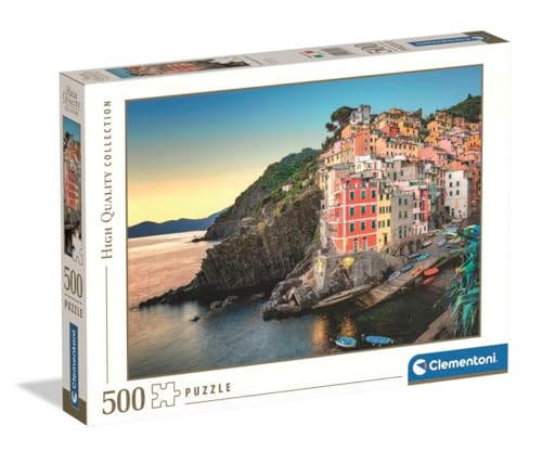 Clementoni - Puzzle 500 Teile für Erwachsene und Jungen, Kollektion, Thema Riomaggiore, Geschenkidee für Damen und Herren, Made in Italy, 49 x 36 cm, 35570 Clementoni - Puzzle 500 Teile für Erwachsene und Jungen, Kollektion, Thema Riomaggiore, Geschenkidee für Damen und Herren, Made in Italy, 49 x 36 cm, 35570 von Clementoni