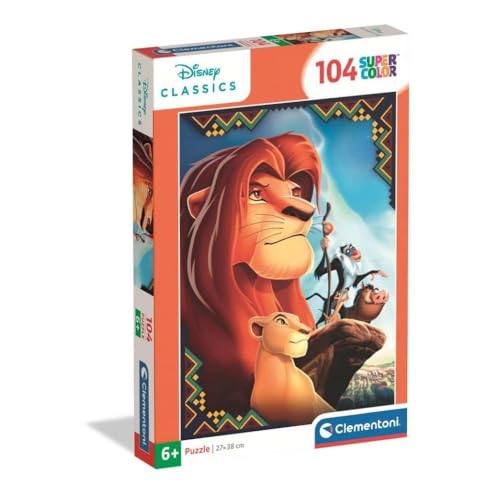 Clementoni Puzzle Disney Lion King 104 Stücke für Kindern 6-8 Jahre, Cartoon, Geschenk für Kinder, Puzzle für Kinder, Made in Italy, 25052 Clementoni Puzzle Disney Lion King 104 Stücke für Kindern 6-8 Jahre, Cartoon, Geschenk für Kinder, Puzzle für Kinder, Made in Italy, 25052 von Clementoni