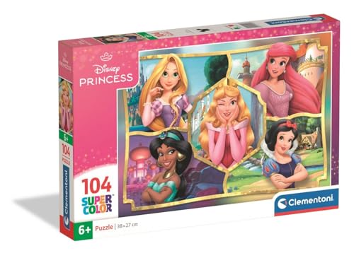 Clementoni Puzzle Disney Princess 104 Stücke für Kindern 6-8 Jahre, Cartoon, Geschenk für Kinder, Puzzle für Kinder, Made in Italy, 25057 Clementoni Puzzle Disney Princess 104 Stücke für Kindern 6-8 Jahre, Cartoon, Geschenk für Kinder, Puzzle für Kinder, Made in Italy, 25057 von Clementoni