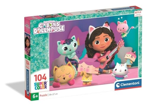 Clementoni Puzzle Gabby's Dollhouse 104 Stücke für Kindern 6-8 Jahre, Cartoon, Geschenk für Kinder, Puzzle für Kinder, Made in Italy, 25033 Clementoni Puzzle Gabby's Dollhouse 104 Stücke für Kindern 6-8 Jahre, Cartoon, Geschenk für Kinder, Puzzle für Kinder, Made in Italy, 25033 von Clementoni