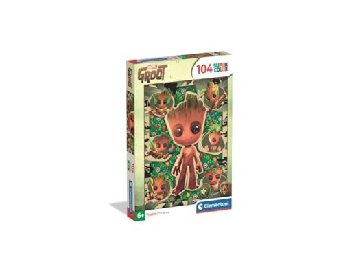 Clementoni Puzzle Marvel Groot 104 Stücke für Kindern 6-8 Jahre, Cartoon, Geschenk für Kinder, Puzzle für Kinder, Made in Italy, 25051 Clementoni Puzzle Marvel Groot 104 Stücke für Kindern 6-8 Jahre, Cartoon, Geschenk für Kinder, Puzzle für Kinder, Made in Italy, 25051 von Clementoni