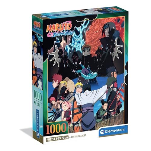 Clementoni Puzzle Naruto 1000 Stücke, Compact Box - Puzzle für Erwachsene 14-99 Jahre, Geschenk für Mann und Frau, Made in Italy, 37052 Clementoni Puzzle Naruto 1000 Stücke, Compact Box - Puzzle für Erwachsene 14-99 Jahre, Geschenk für Mann und Frau, Made in Italy, 37052 von Clementoni