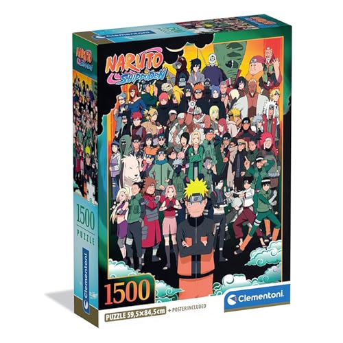 Clementoni Puzzle Naruto 1500 Stücke, Compact Box - Puzzle für Erwachsene 14-99 Jahre, Geschenk für Mann und Frau, Made in Italy, 31748 Clementoni Puzzle Naruto 1500 Stücke, Compact Box - Puzzle für Erwachsene 14-99 Jahre, Geschenk für Mann und Frau, Made in Italy, 31748 von Clementoni