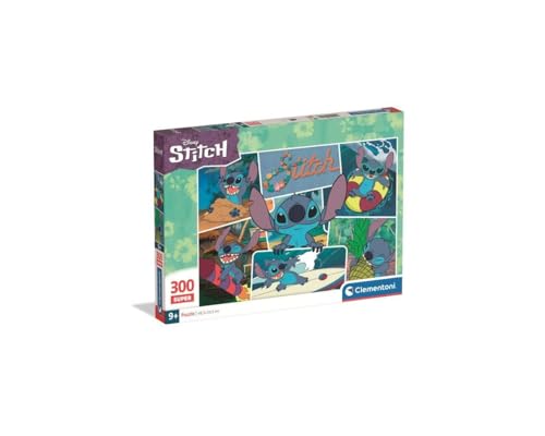 Clementoni - Puzzle für Kinder, 300 Teile Supercolor, für Kinder 9+ Jahre, Abbildung mit Figuren aus dem Cartoon Disney Lilo und Stitch, Geschenkidee, Made in Italy, 48,5 x 33,5 cm, 21742 Clementoni - Puzzle für Kinder, 300 Teile Supercolor, für Kinder 9+ Jahre, Abbildung mit Figuren aus dem Cartoon Disney Lilo und Stitch, Geschenkidee, Made in Italy, 48,5 x 33,5 cm, 21742 von Clementoni