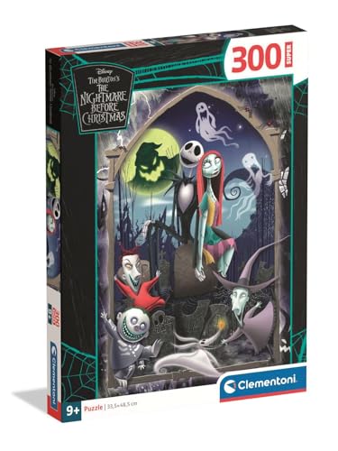 Clementoni Puzzle Super Nightmare Before Christmas 300 Stücke für Kindern 9-12 Jahre, Cartoon, Geschenk für Kinder, Puzzle für Kinder, Made in Italy, 21743 Clementoni Puzzle Super Nightmare Before Christmas 300 Stücke für Kindern 9-12 Jahre, Cartoon, Geschenk für Kinder, Puzzle für Kinder, Made in Italy, 21743 von Clementoni