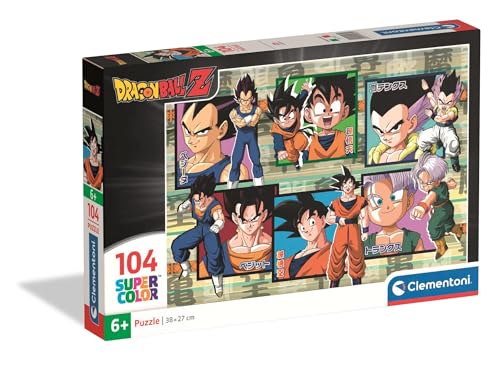 Clementoni - Puzzle für Kinder 104 Teile Supercolor, für Kinder ab 6 Jahren, Abbildung mit Figuren aus dem Karton Dragonball Z, Geschenkidee, Made in Italy, 38 x 27 cm, 25032 Clementoni - Puzzle für Kinder 104 Teile Supercolor, für Kinder ab 6 Jahren, Abbildung mit Figuren aus dem Karton Dragonball Z, Geschenkidee, Made in Italy, 38 x 27 cm, 25032 von Clementoni