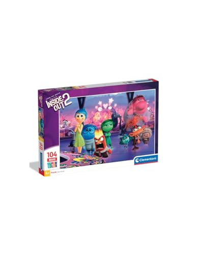 Clementoni - Puzzle für Kinder 104 Teile Supercolor Maxi, für Kinder 4 + Jahre, Abbildung mit Figuren aus dem Cartoon Disney Inside Out 2, Geschenkidee, Made in Italy, 62 x 42 cm, 25070 Clementoni - Puzzle für Kinder 104 Teile Supercolor Maxi, für Kinder 4 + Jahre, Abbildung mit Figuren aus dem Cartoon Disney Inside Out 2, Geschenkidee, Made in Italy, 62 x 42 cm, 25070 von Clementoni