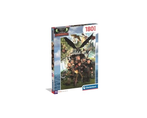 Clementoni - Puzzle für Kinder 180 Teile Supercolor, für Kinder 7 + Jahre, Abbildung mit Figuren aus dem Cartoon Dragontrainer, Geschenkidee, Made in Italy, 33,5 x 48,5 cm, 29793 Clementoni - Puzzle für Kinder 180 Teile Supercolor, für Kinder 7 + Jahre, Abbildung mit Figuren aus dem Cartoon Dragontrainer, Geschenkidee, Made in Italy, 33,5 x 48,5 cm, 29793 von Clementoni