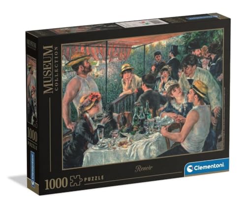 Clementoni - 1000-teiliges Kunstpuzzle fur Erwachsene und Jungen, Museums-Kollektion, Thema Mittagessen der Renoir-Tanktops, Geschenkidee fur Damen und Herren, hergestellt in Italien, 70 x 50 cm Clementoni - 1000-teiliges Kunstpuzzle fur Erwachsene und Jungen, Museums-Kollektion, Thema Mittagessen der Renoir-Tanktops, Geschenkidee fur Damen und Herren, hergestellt in Italien, 70 x 50 cm von Clementoni