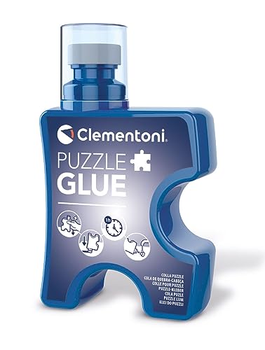 Clementoni Puzzlekleber - 200 ml transparenter Puzzle Kleber zum Fixieren, Aufhängen & Schützen - Mit Schwamm-Applikator, Puzzle-Zubehör 37044 von Clementoni