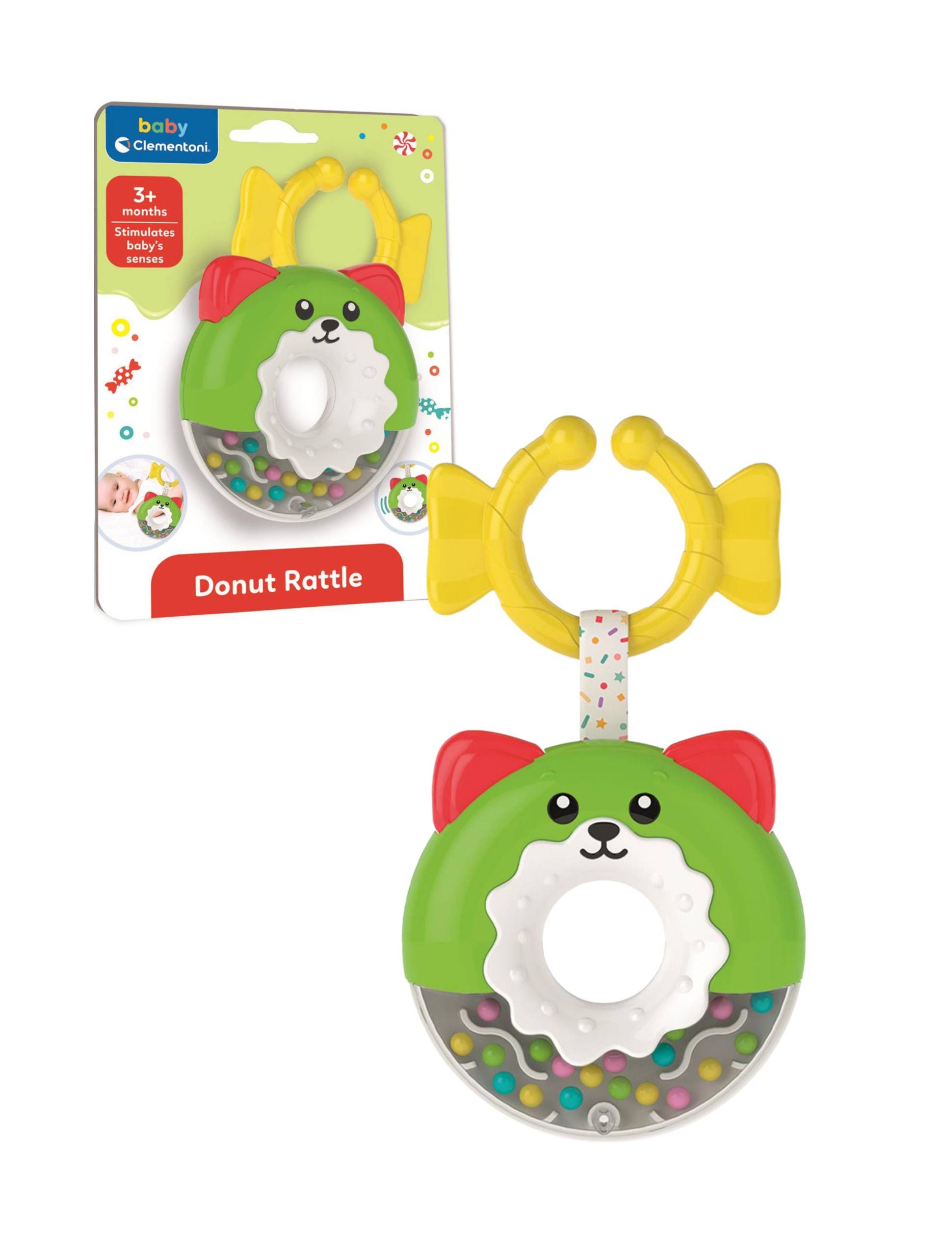 Clementoni Rassel Donut, Babyspielzeug von Clementoni