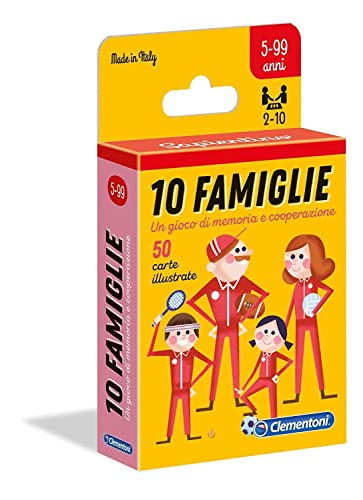 Clementoni - 16172-10 Familien, Kartenspiel für Kinder, 5-99 Jahre Clementoni - 16172-10 Familien, Kartenspiel für Kinder, 5-99 Jahre von Clementoni
