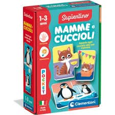 Clementoni Sapientino Baby - Mütter und Welpen, Lernspiel für Kinder von 1-3 Jahren, Flashcards zur Erkennung der Tiere und ihrer Kleinen mit lustigen und bunten Aktivitäten, italienische Sprache, Clementoni Sapientino Baby - Mütter und Welpen, Lernspiel für Kinder von 1-3 Jahren, Flashcards zur Erkennung der Tiere und ihrer Kleinen mit lustigen und bunten Aktivitäten, italienische Sprache, von Clementoni