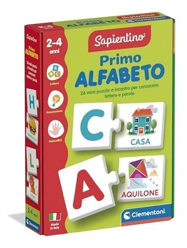 Clementoni Sapientino – Erster Alphabet, Lernspiel für Kinder 2-4 Jahre mit Flashcards zum Lernen der Buchstaben und ersten Wörter, hergestellt in Italien, italienische Sprache, 16839 Clementoni Sapientino – Erster Alphabet, Lernspiel für Kinder 2-4 Jahre mit Flashcards zum Lernen der Buchstaben und ersten Wörter, hergestellt in Italien, italienische Sprache, 16839 von Clementoni