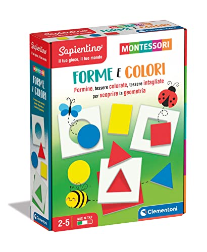 Clementoni - Sapientino Formen Karteikarten Geometrische Figuren und Farben, Spiel Montessori 2 Jahre, Montessorianische Lernmethode, Made in Italy, Mehrfarbig, Medium, 16724 Clementoni - Sapientino Formen Karteikarten Geometrische Figuren und Farben, Spiel Montessori 2 Jahre, Montessorianische Lernmethode, Made in Italy, Mehrfarbig, Medium, 16724 von Clementoni