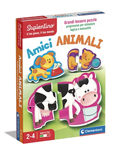 Clementoni - Sapientino-Freunde, pädagogisches Spiel für 2 Jahre, Einsteckkarten, Puzzlespiel, Tier-Flashkarten-Made in Italy, italienische Farbe, 16767 Clementoni - Sapientino-Freunde, pädagogisches Spiel für 2 Jahre, Einsteckkarten, Puzzlespiel, Tier-Flashkarten-Made in Italy, italienische Farbe, 16767 von Clementoni