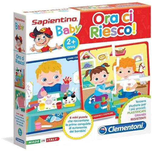 Clementoni Sapientino – Ora ci Riesco, Lernspiel mit Einsteckkarten für Kinder 2-4 Jahre, Puzzle zur Entwicklung von Autonomie und Geschicklichkeit, Made in Italy, italienische Sprache, 16877 Clementoni Sapientino – Ora ci Riesco, Lernspiel mit Einsteckkarten für Kinder 2-4 Jahre, Puzzle zur Entwicklung von Autonomie und Geschicklichkeit, Made in Italy, italienische Sprache, 16877 von Clementoni