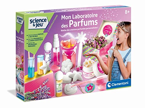 Clementoni - Science & Game - My Perfume Laboratory - Wissenschaftliches Spiel - Personalisierte Parfümkreationen - Düfte und kosmetische Basen - Für Kinder ab 8 Jahren, mehrfarbig von Clementoni