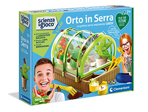 Clementoni Science Lab-L'Orto in Serra-Play for Future, Botanischer Gemüsegarten – Wissenschaftliches Spiel (Version in Italienisch), 7 Jahre + 19175 von Clementoni