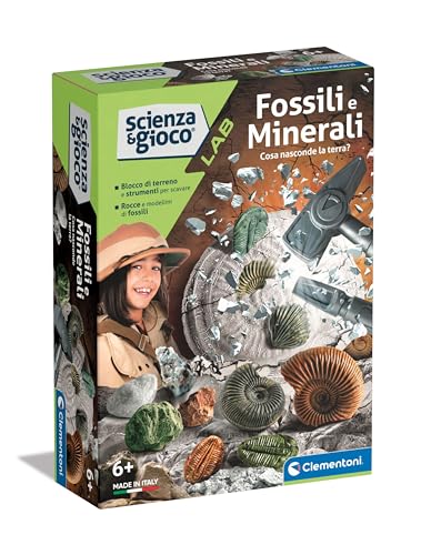 Clementoni - Scienza Lab Minerali-Kit Fossilien zum Graben, Felsen, Wissenschaftsspiel 6 Jahre, Paläontologie für Kinder, Mineralogie, Labor in Italien, Made in Italy, Mehrfarbig, 19371 Clementoni - Scienza Lab Minerali-Kit Fossilien zum Graben, Felsen, Wissenschaftsspiel 6 Jahre, Paläontologie für Kinder, Mineralogie, Labor in Italien, Made in Italy, Mehrfarbig, 19371 von Clementoni