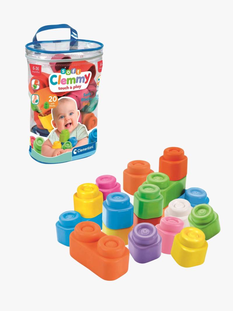 Clementoni Soft Clemmy Bauklötze 20 Teile, Babyspielzeug von Clementoni