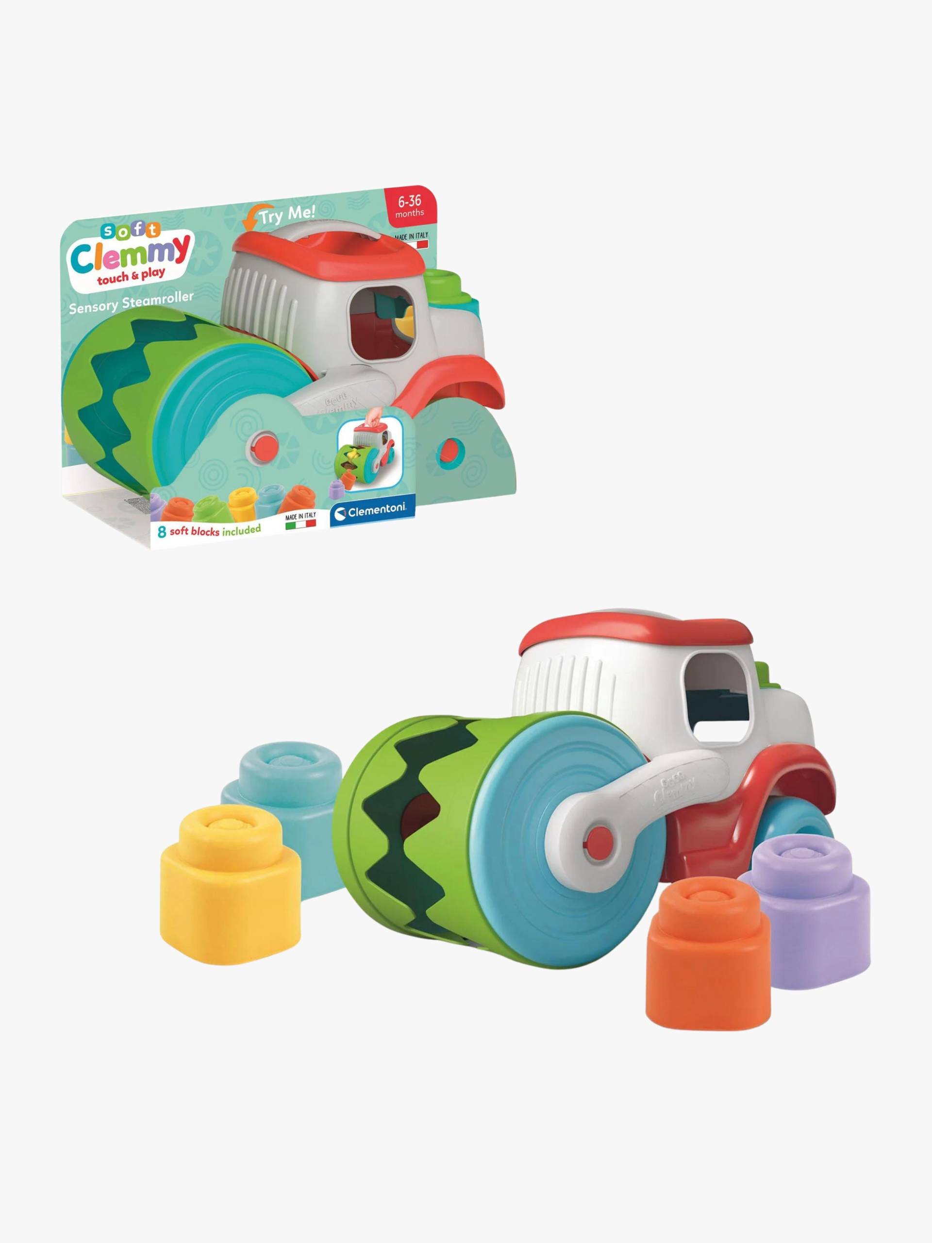 Clementoni Soft Clemmy Sensorik-Dampfwalze von Clementoni