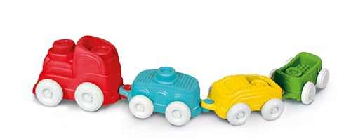 Clementoni Soft Clemmy Sensorischer Zug 17961 – Lokomotive mit 3 Waggons & 8 weichen Bausteinen – Sensorik-Spielzeug für Babys & Kleinkinder ab 6 Monaten – Waschbar & sicher – Geschenkidee Clementoni Soft Clemmy Sensorischer Zug 17961 – Lokomotive mit 3 Waggons & 8 weichen Bausteinen – Sensorik-Spielzeug für Babys & Kleinkinder ab 6 Monaten – Waschbar & sicher – Geschenkidee von Clementoni