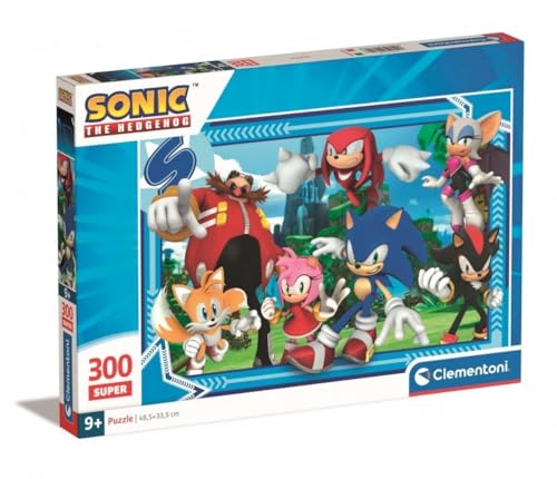 Clementoni Supercolor Sonic Kinder Puzzle 300 Teile - Sonic Puzzle 48,5 x 33,5 cm für Kinder ab 9 Jahre - Geschicklichkeitsspiel von Clementoni 21729 von Clementoni