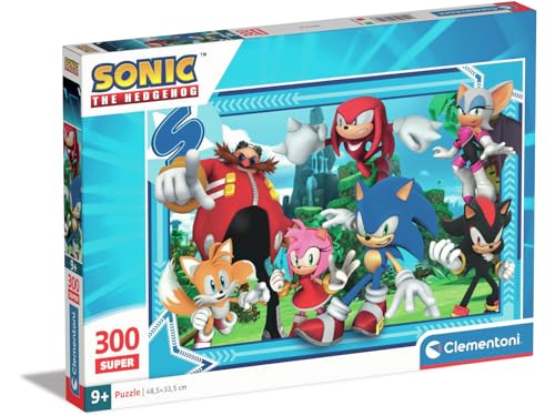 Clementoni Supercolor Sonic Kinder Puzzle 300 Teile - Sonic Puzzle 48,5 x 33,5 cm für Kinder ab 9 Jahre - Geschicklichkeitsspiel von Clementoni 21729 von Clementoni