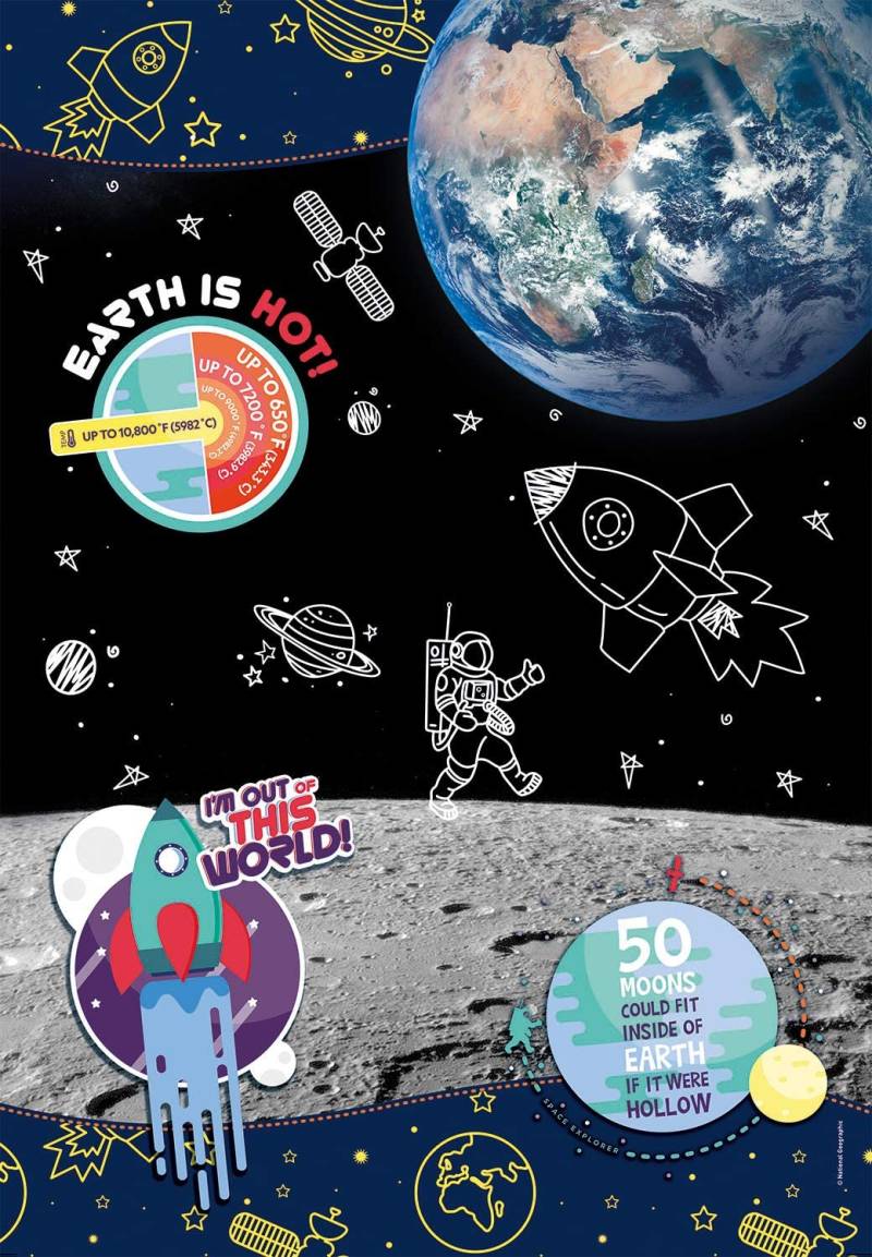 Clementoni Space Explorer- Supercolor Puzzle 104 Teile Puzzle Clementoni-27142 von Clementoni