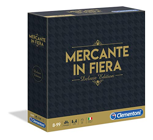 Clementoni - Mercante in Fiera Deluxe Edition Brettspiele, Mehrfarbig, 16183, 8-99 Jahre von Clementoni