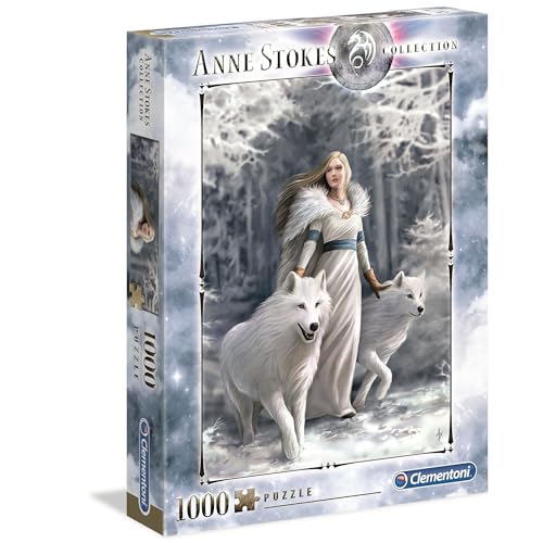 Clementoni 39477 Winter Wächter – Puzzle 1000 Teile, Anne Stokes Collection, herausforderndes Geschicklichkeitsspiel für die Familie, Erwachsenenpuzzle ab 9 Jahren von Clementoni