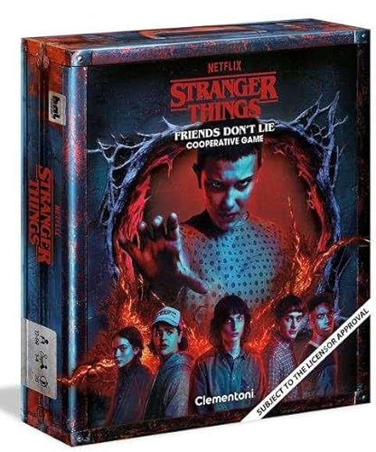 Clementoni – Stranger Things – Friends Don't Lie – Abenteuer-Kartenspiel – enthält Charakterkarten, Monster und Orte des Upside Down – Alter +12 Jahre – 55184 Clementoni – Stranger Things – Friends Don't Lie – Abenteuer-Kartenspiel – enthält Charakterkarten, Monster und Orte des Upside Down – Alter +12 Jahre – 55184 von Clementoni