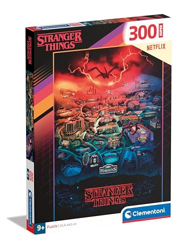 Clementoni Supercolor Stranger Things Kinder Puzzle 300 Teile - Stranger Things Puzzle 48,5 x 33,5 cm für Kinder ab 9 Jahre - Geschicklichkeitsspiel von Clementoni 21730 Clementoni Supercolor Stranger Things Kinder Puzzle 300 Teile - Stranger Things Puzzle 48,5 x 33,5 cm für Kinder ab 9 Jahre - Geschicklichkeitsspiel von Clementoni 21730 von Clementoni