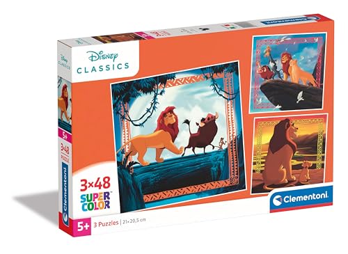 Clementoni König der Löwen Puzzle 3 x 48 Teile - Puzzle Disney 32 x 22 cm für Kinder ab 5 Jahre - buntes Kinderpuzzle mit besonderer Leuchtkraft & Farbintensität 25323 Clementoni König der Löwen Puzzle 3 x 48 Teile - Puzzle Disney 32 x 22 cm für Kinder ab 5 Jahre - buntes Kinderpuzzle mit besonderer Leuchtkraft & Farbintensität 25323 von Clementoni